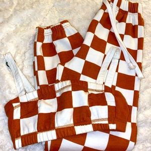 Jogger and bralette crop set